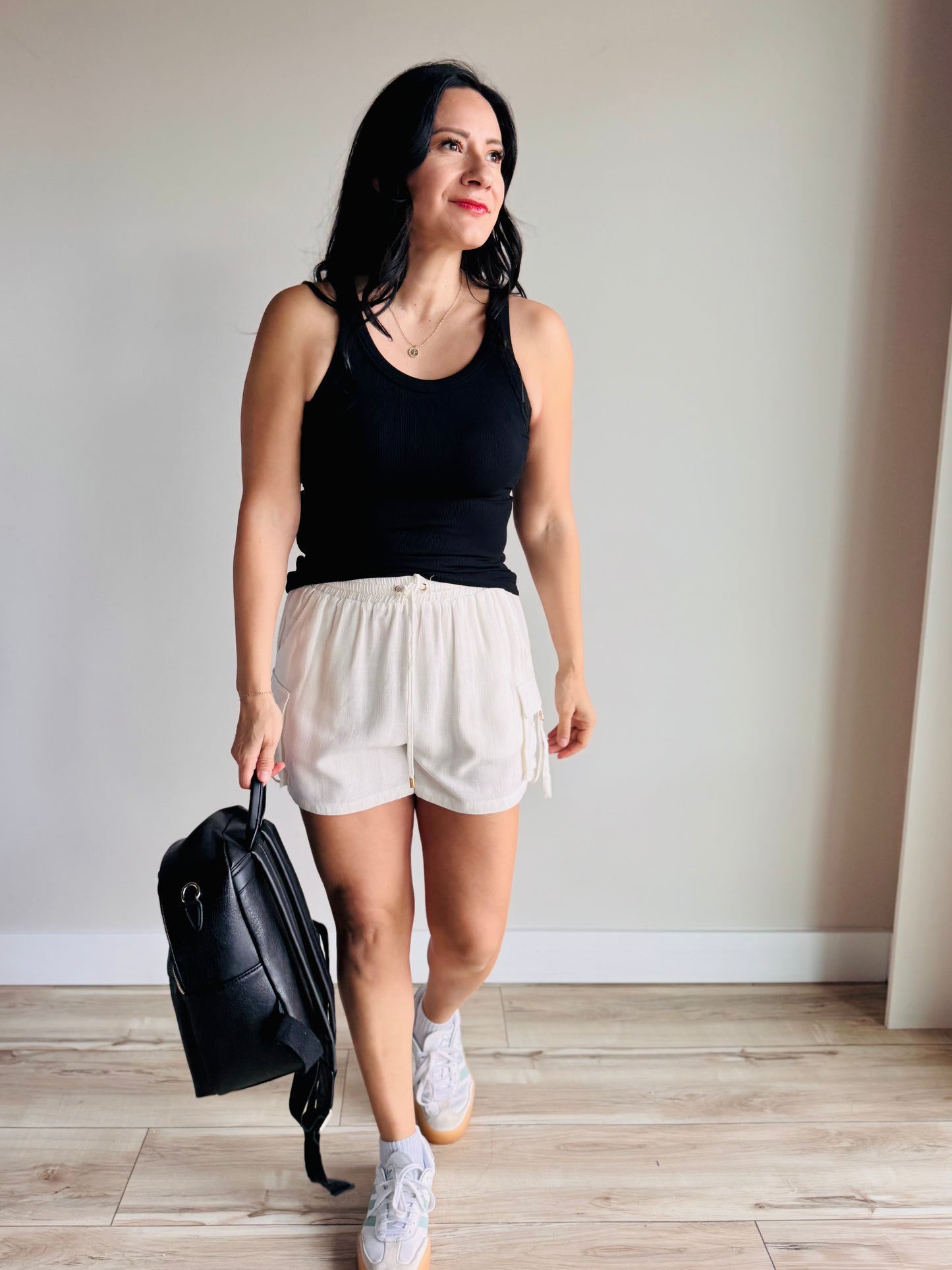 Wren Cargo Pocket Shorts- Off White - 27 West