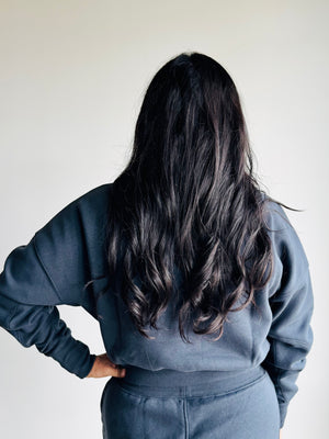 Iris Cinched Waist Crewneck