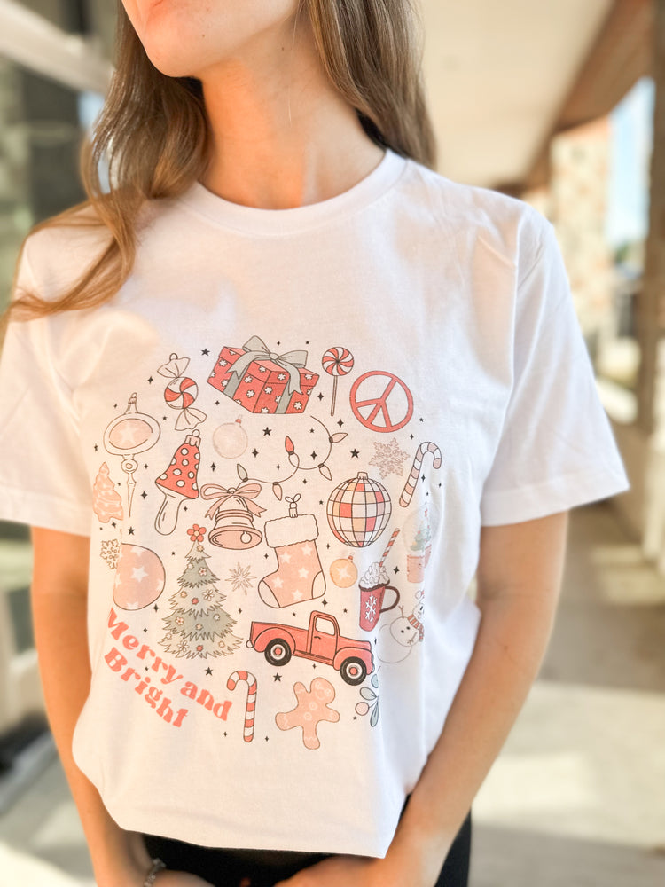 Merry and Bright Graphic Tee – 27 West - Main Image