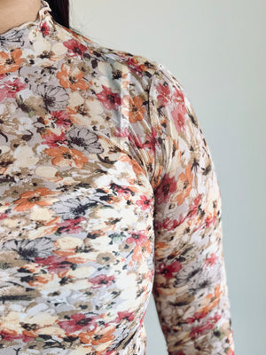 Juniper Floral Mesh Top