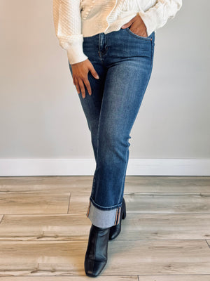 Frankie High Rise Cuffed Denim