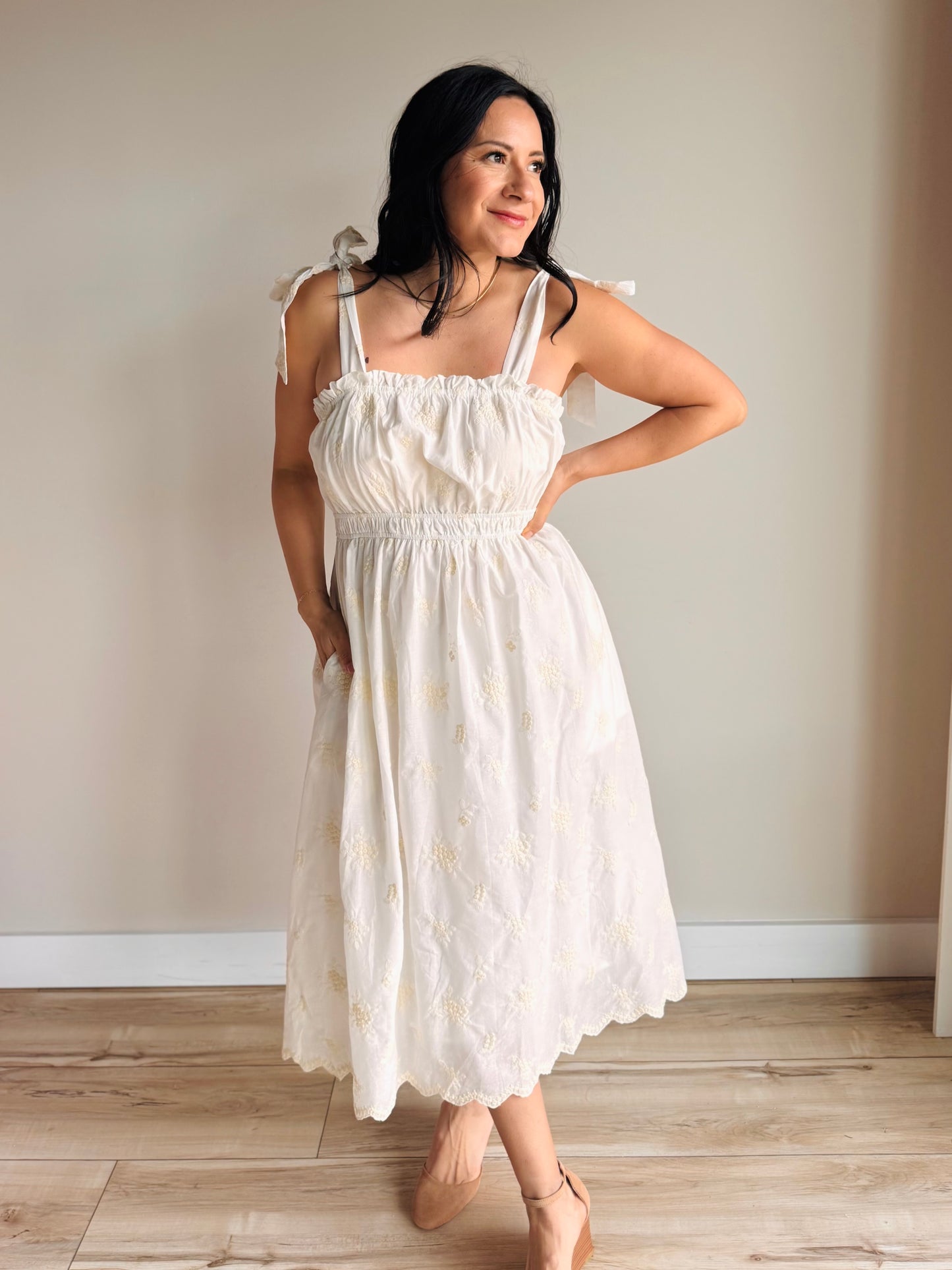 Marie Tie Shoulder Midi Dress - 27 West