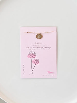 Birth Month Flower Necklace