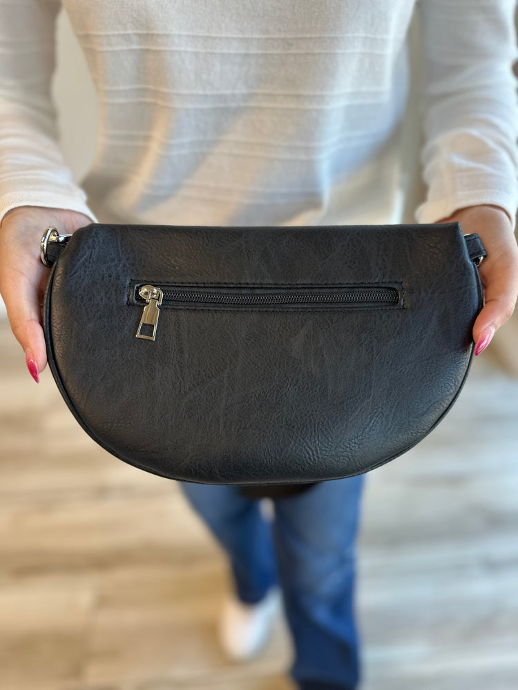 Florence Semi-Circle Belt Bag - Black