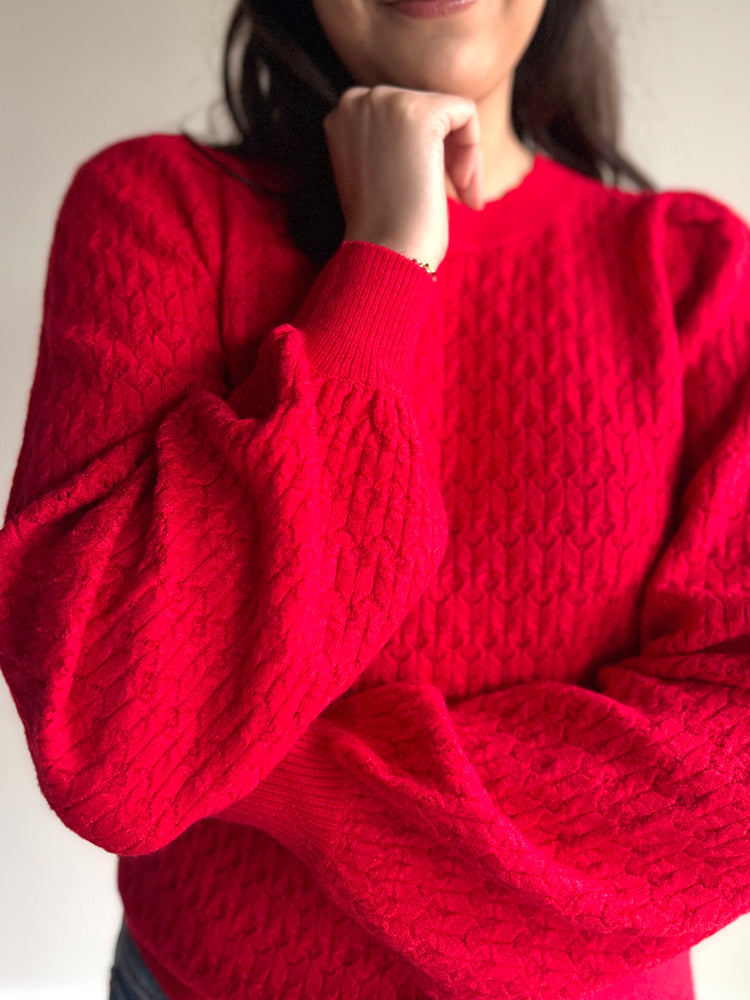 Izzy Puff Shoulder Sweater