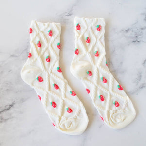 Strawberry Diamond Socks