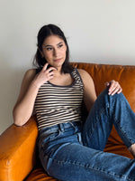 Alexis Striped Rib Knit Tank Top