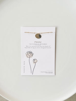 
            
                Load image into Gallery viewer, Birth Month Flower Necklace
            
        