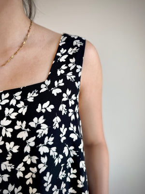 Stella Floral Square Neck Tank Top