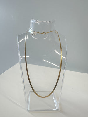 Herringbone Chain Necklace - Gold