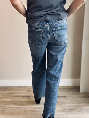 Hayden High Rise Straight Leg Denim