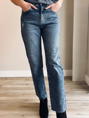 Hayden High Rise Straight Leg Denim