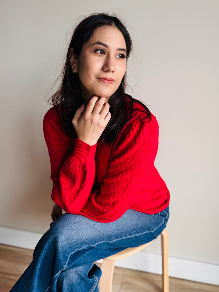 Izzy Puff Shoulder Sweater