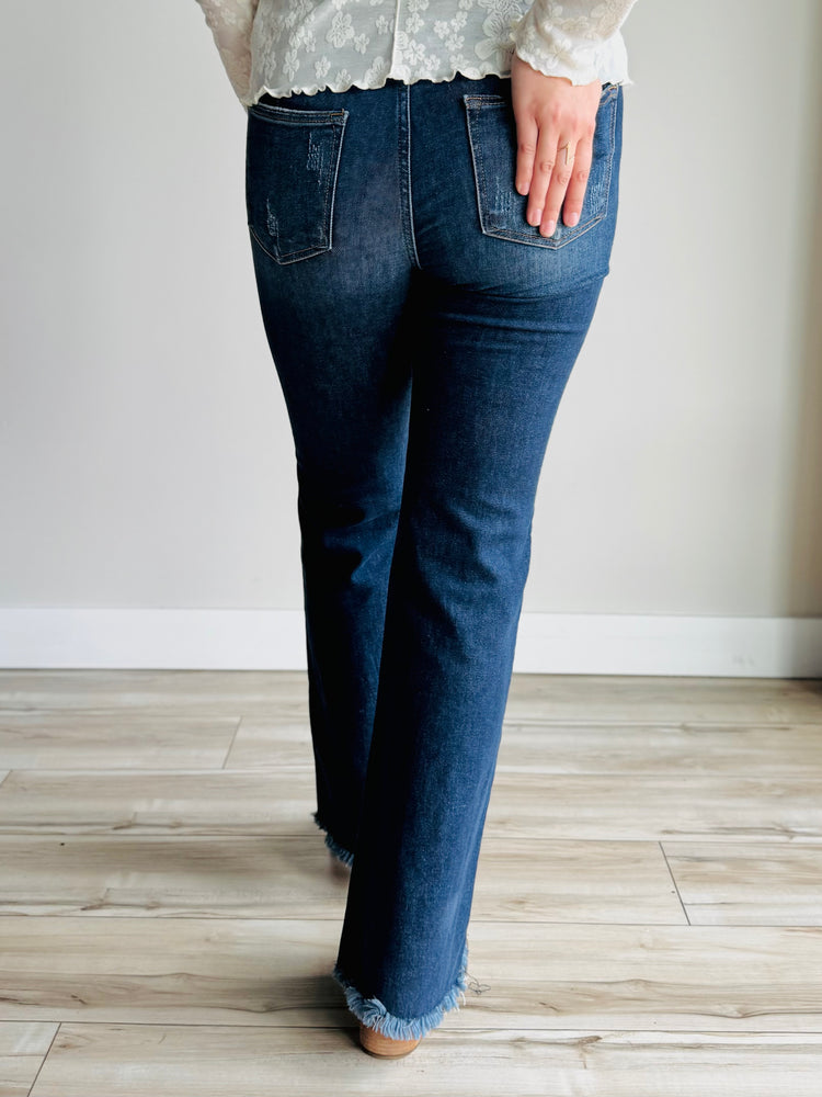 Koda Tummy Control Mid-Rise Flare Denim