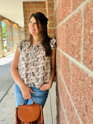 Ashlyn Paisley Chiffon Blouse