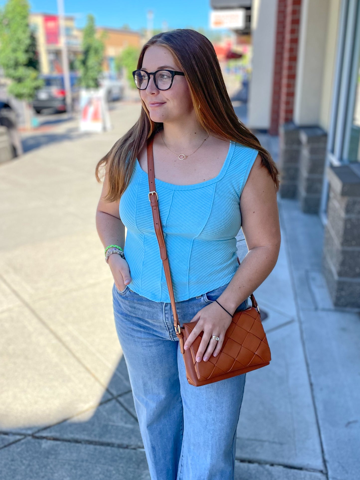 Adelle Sweetheart Neckline Tank Top - 27 West