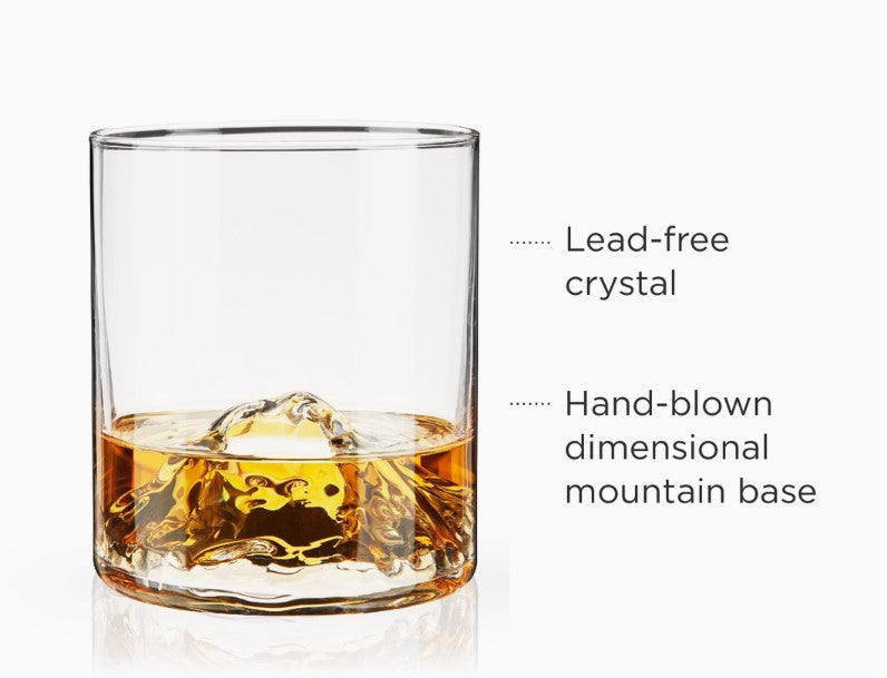 Mountain Themed Crystal Tumbler