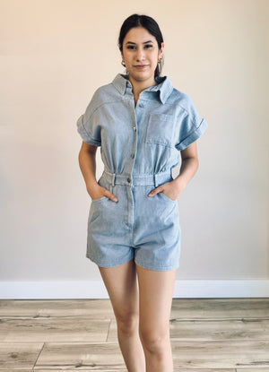 Jaycie Button Down Romper