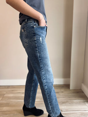 Hayden High Rise Straight Leg Denim