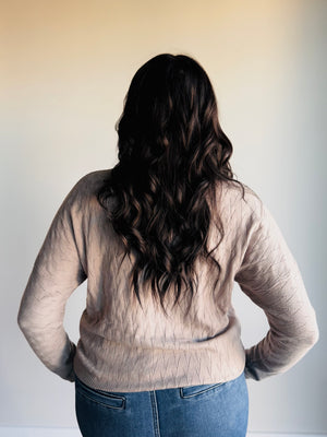 Angela Knit Dolman Sleeve Top - Taupe