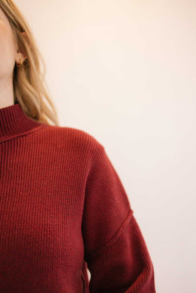 Payton Ribbed Mock Neck Sweater