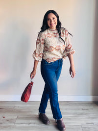 Nora Long Sleeve Collared Blouse