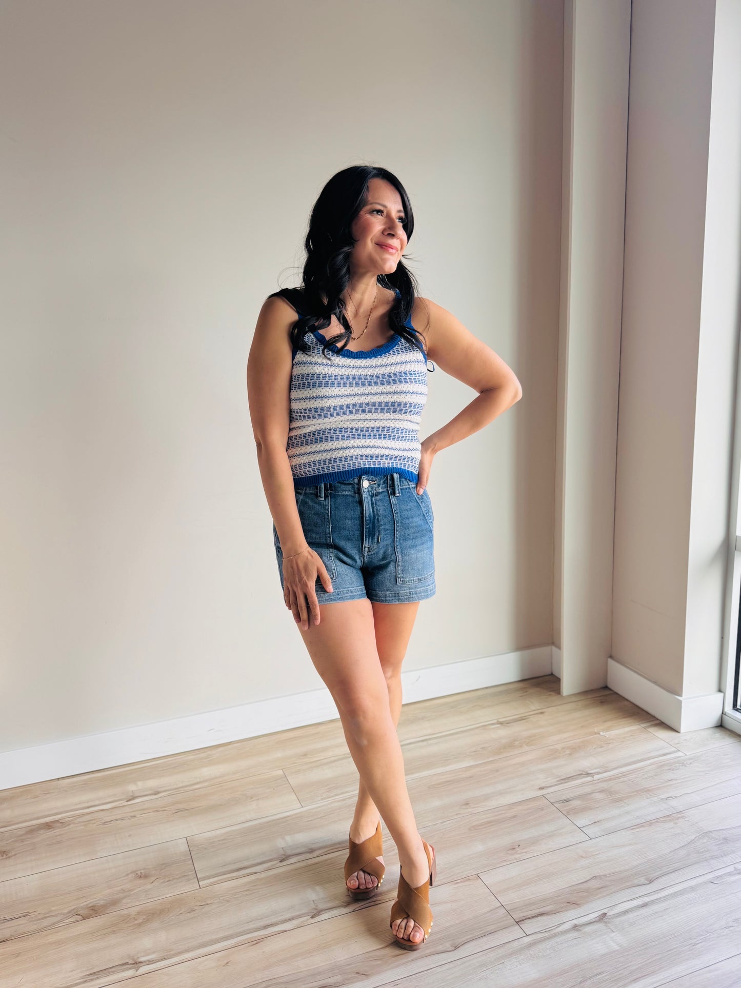Riley Striped Knit Tank Top - 27 West