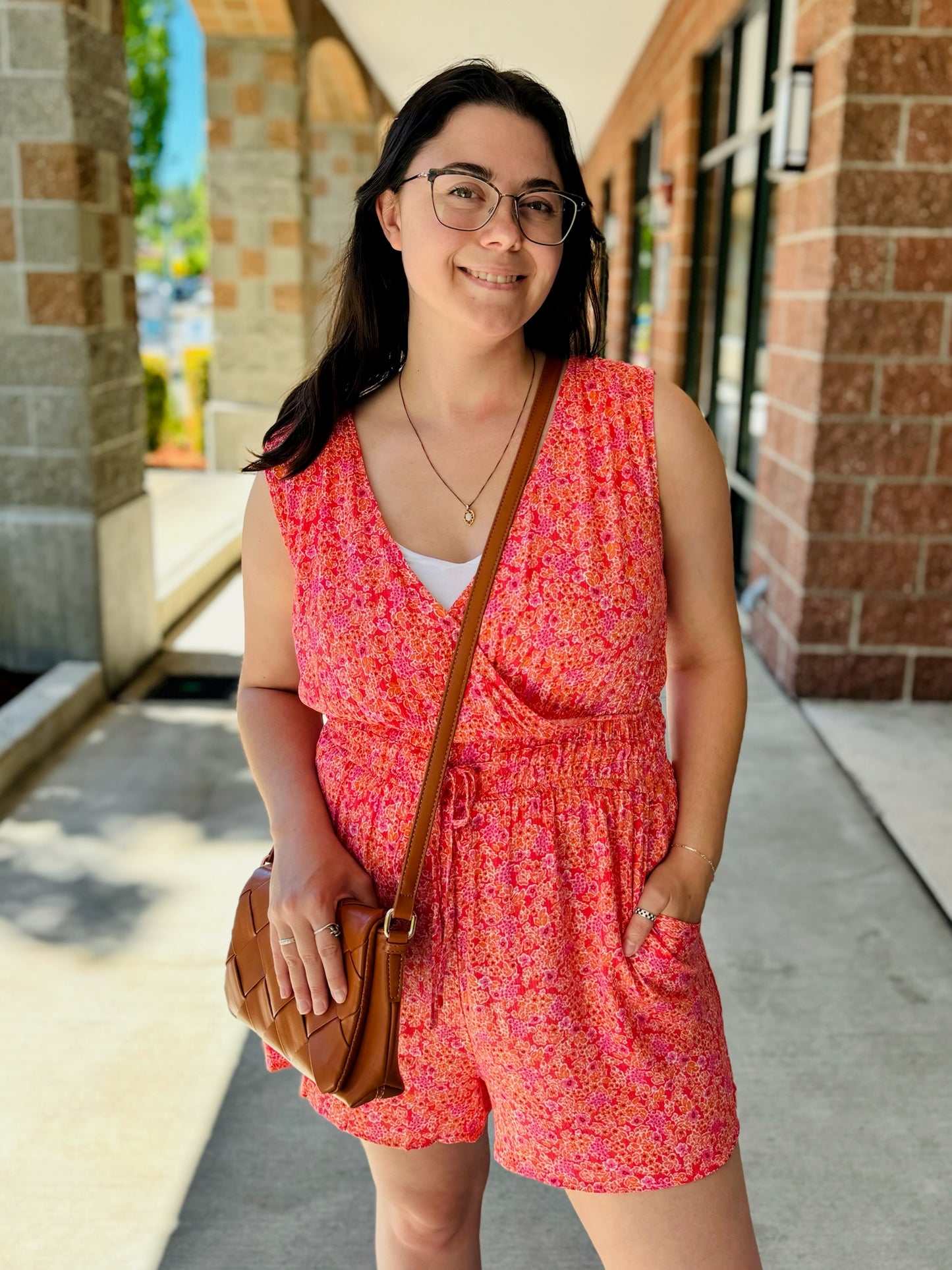 Serena Drawstring Waist Romper - 27 West