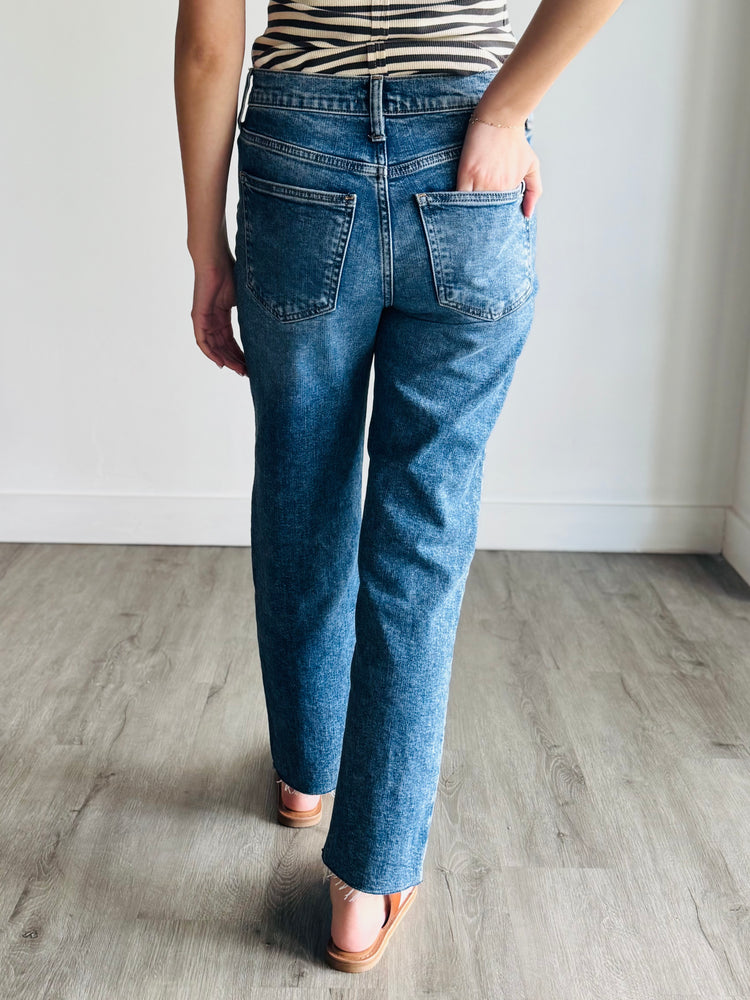 Hayden High Rise Straight Leg Denim