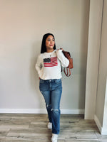 American Flag Knit Sweater