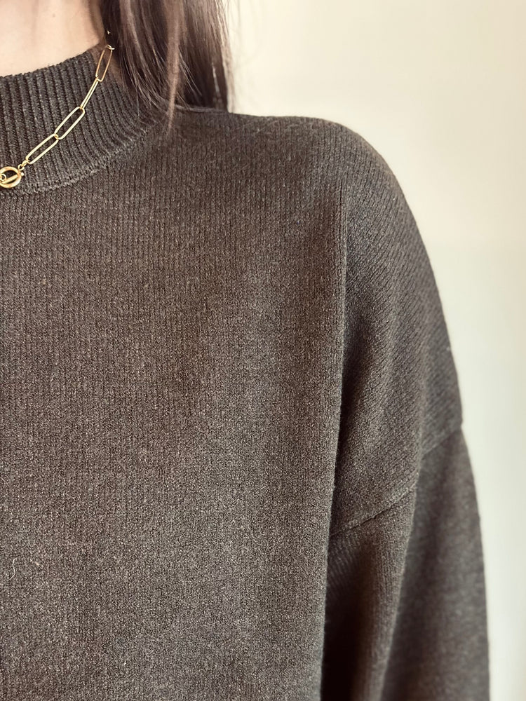 Tristyn Front Seam Mock Neck Sweater