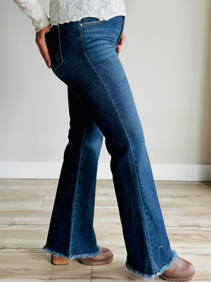 Koda Tummy Control Mid-Rise Flare Denim