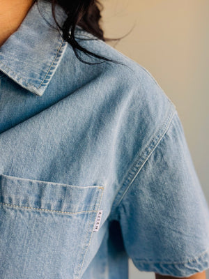 Valerie Oversized Denim Top