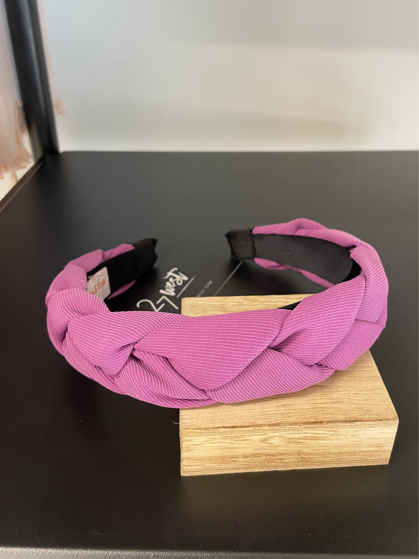 Chunky Braided Headband - Berry - 27 West