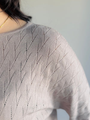 Angela Knit Dolman Sleeve Top - Taupe