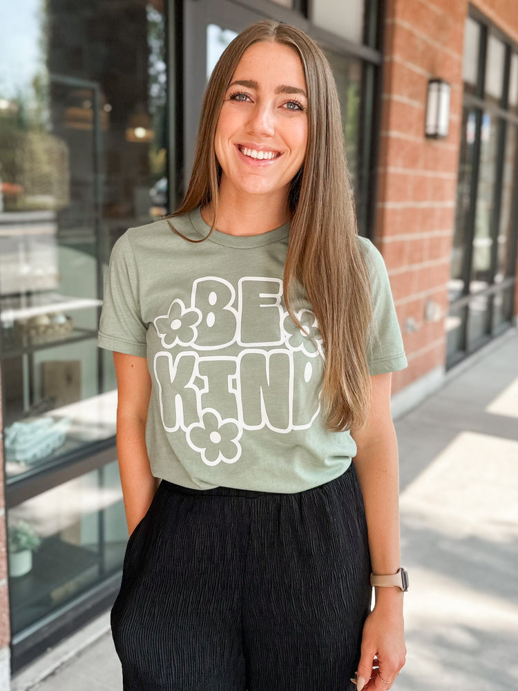 Be Kind Floral Graphic Tee