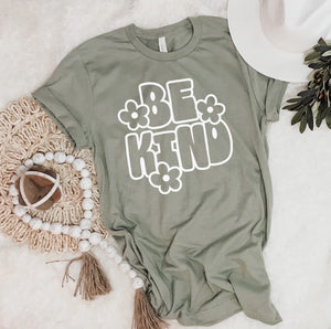 Be Kind Floral Graphic Tee