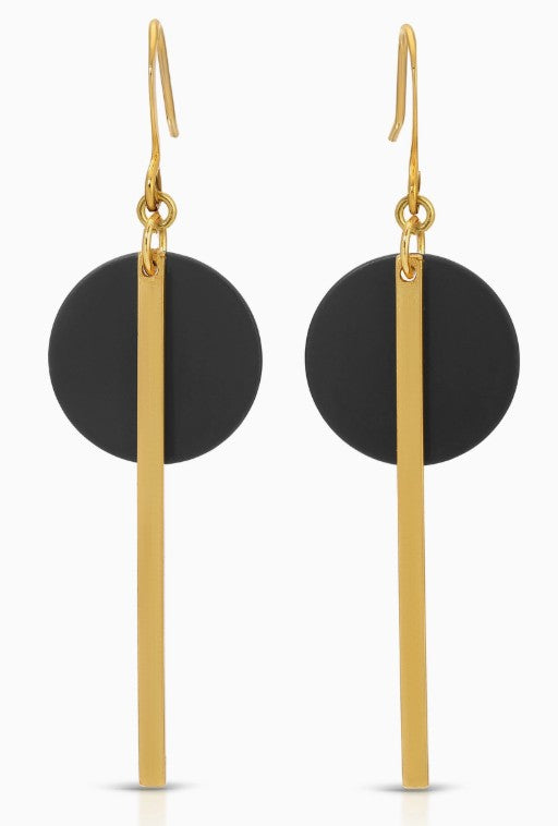 Two-Tone Geometric Earrings
