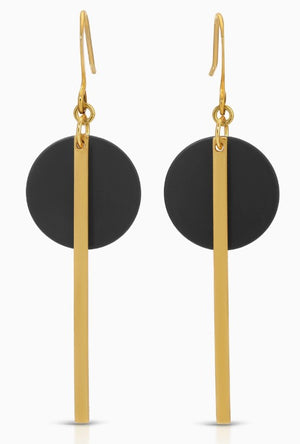 Two-Tone Geometric Earrings