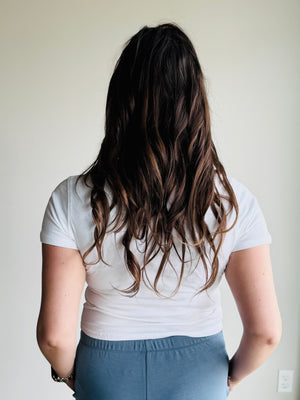 Ivy Short Sleeve Baby Tee - White