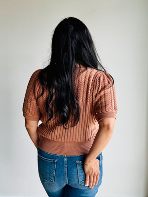 Taylor Short Puff Sleeve Sweater