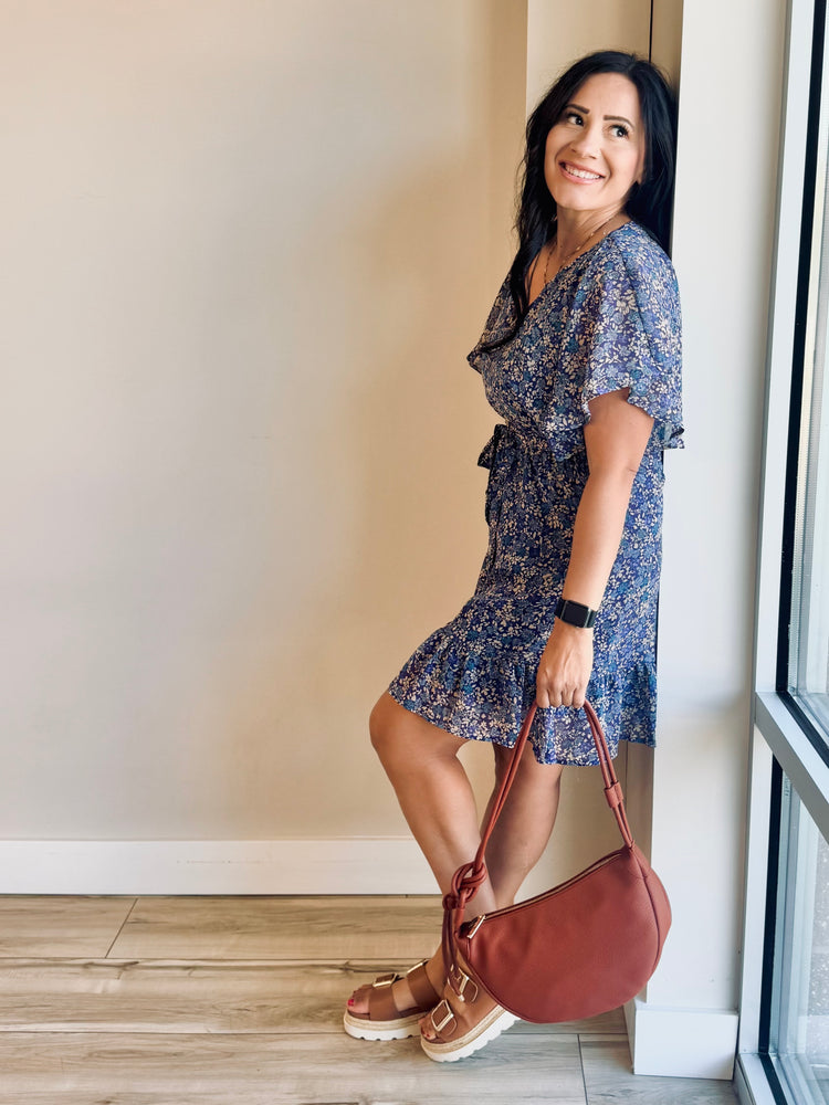 Willow Ruffle Sleeve Floral Dress