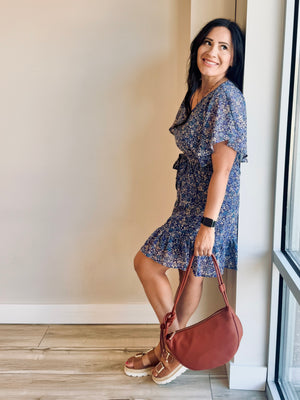 Willow Ruffle Sleeve Floral Dress
