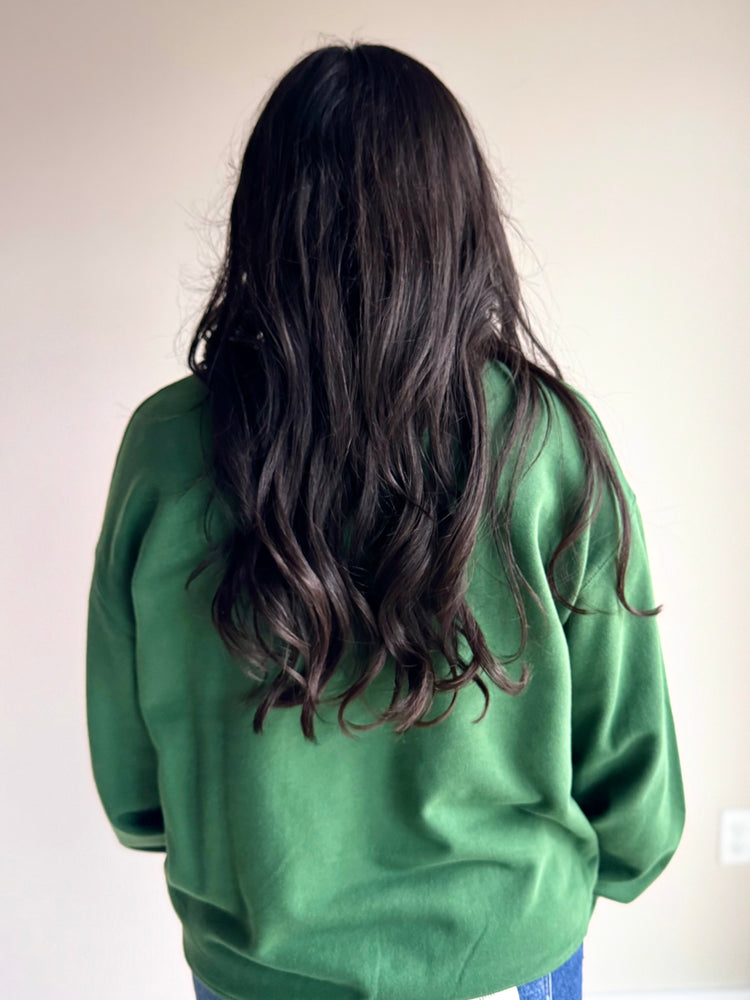 Merry & Bright Crewneck - Green & Red