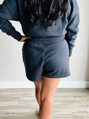 Cameron Athleisure Shorts - Charcoal