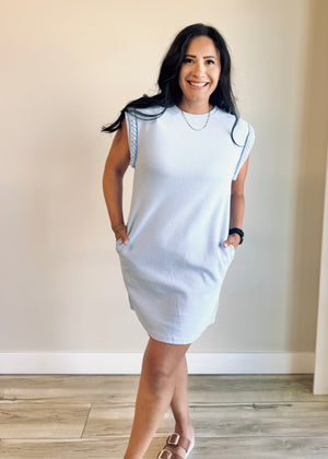 Katrina Braided Cap Sleeve  Dress