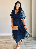 Holland Embroidered Midi Dress
