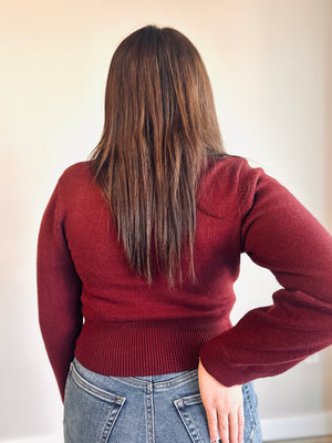 Jackie Cropped Sweater Top