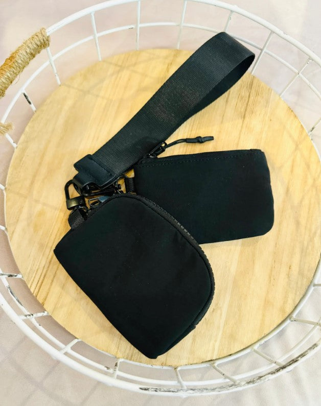 Dual Pouch Wallets - Black - 27 West