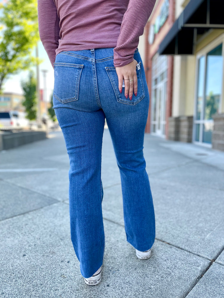 Camila High Rise Flare Denim